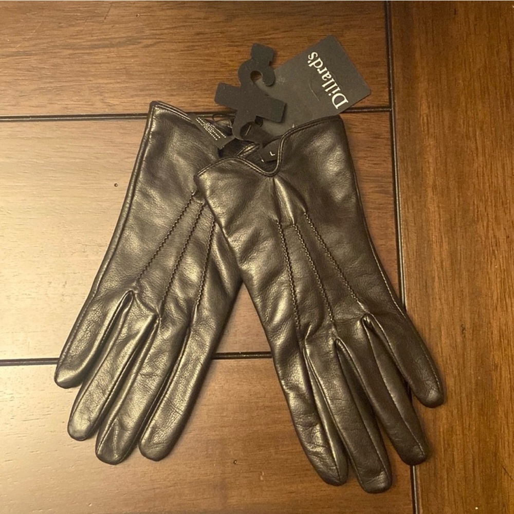 Black Leather Gloves